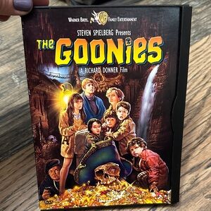 Warner Bros. The Goonies DVD with Vibrant Yellow and Red Cover